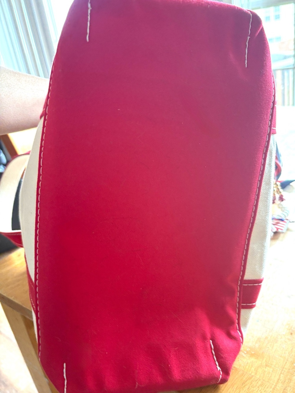 L.L. Bean Boat and Tote New w/ Red Handles - Picture 8 of 8